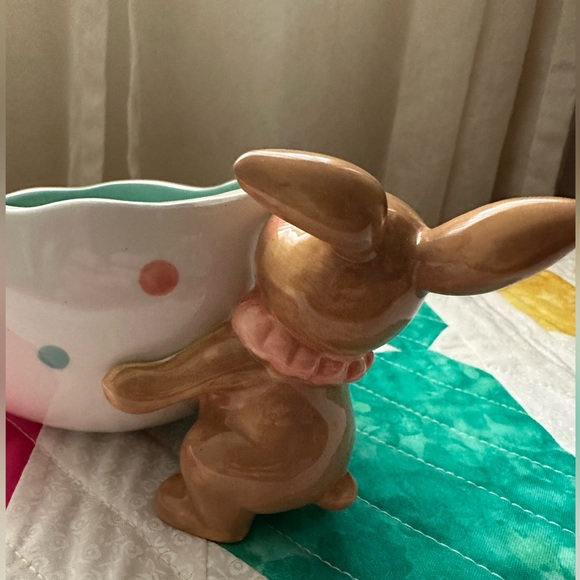 Easter Bunny & Chick Ceramic Bowl - Picture 5 of 12